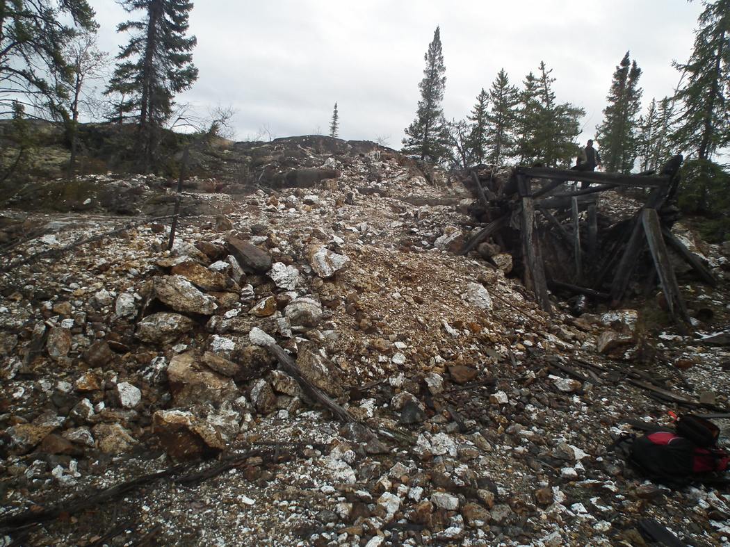 Historic O'Connor Lake mine workings